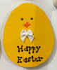 Magnet Wooden HAPPY EASTER Chick Handmade Hand Painted Gift Idea Kitchen Decor - JAMsCraftCloset
