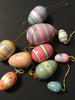 Easter Egg Vintage Wooden 3 Assorted Sizes Lot of 10 Holiday Tree Decorations - JAMsCraftCloset