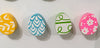 Magnet Wooden EASTER EGGS Handmade Hand Painted Gift Idea Kitchen Decor SET of 4
