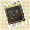 ENJOY THE RIDE Framed Wall Art Affirmation Positive Saying Home Decor Gift Wedding Kitchen -One of a Kind-Unique-Home-Country-Decor-Cottage Chic-Gift - JAMsCraftCloset