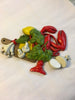 Vintage Seafood LOBSTER Veggie Dart Ind. MADE IN USA HOMCO WALL Hanging Kitchen Decor 11 X 8 Inches  - JAMsCraftCloset