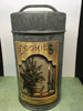 Tin Vintage Galvanized Goodies and Cookies With Handle 5 1/2 Inches in Diameter 11 Inches Tall Gift Tin JAMsCraftCloset