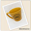 Mug Cup Yellow SCATTER SUNSHINE Hand Painted Home Kitchen Decor Drinkware-Great Gift Idea-Home Decor-Unique-One of a Kind - JAMsCraftCloset