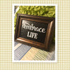 EMBRACE LIFE Vintage Wood Frame Positive Saying Wall Art Home Decor Gift Idea Wedding One of a Kind-Unique-Home-Country-Decor-Cottage Chic-Gift - JAMsCraftCloset