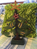 Tree Metal Holiday Christmas Handmade Vintage With Wooden Base Star and Bell Ornaments JAMsCraftCloset