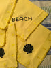 Napkins Handmade Bright Yellow Embroidered Edge LIFES A BEACH Set of 4 Kitchen Dining Decor Gift Idea ONE FREE - JAMsCraftCloset