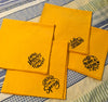 Napkins Handmade Bright Gold SPRING Set of 4 Kitchen Dining Decor Gift Idea - JAMsCraftCloset