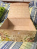 Hat Box Hatbox Square PARIS Design LARGE Vintage Cardboard Storage Home Decor Studio Voltaire Velcro Closure