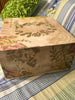 Hat Box Hatbox Square PARIS Design LARGE Vintage Cardboard Storage Home Decor Studio Voltaire Velcro Closure