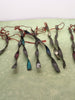 Vintage Mid Century Metal Twisted Icicle Ornaments SET OF 12 Red Green Blue Silver JAMsCraftCloset
