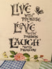 LIVE LOVE LAUGH Wooden Sign Wall Art Hand Painted Decoupaged Rose Butterfly Affirmation Gift Idea Floral Accents Home Decor Gift -One of a Kind-Unique-Home-Country-Decor-Cottage Chic-Gift - arts and collectibles - home and living - house warming gift - wall decor - sign for nursery - nursery decor - baby room decor - fixer upper decor - JAMsCraftCloset