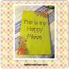 THIS IS MY HAPPY PLACE Wooden Sign Wall Art Hand Painted Citrus Green Decoupaged Florals Affirmation Gift Idea Home Decor -One of a Kind-Unique-Home-Country-Decor-Cottage Chic-Gift - arts and collectibles - home and living - wedding gift - wall decor - home sign- house plaque - kitchen - inspirational - fixer upper decor -kitchen sign - funny kitchen sign - JAMsCraftCloset