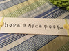 HAVE A NICE POOP White Ceramic Tile Sign Funny Bathroom Decor Wall Art Gift Idea