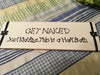 GET NAKED JUST KIDDING THIS IS A HALF BATH White Ceramic Tile Sign Funny Bathroom Decor Wall Art Gift Idea Campers RV Home Decor-Wall Art-Gift-One of a Kind Bathroom Decor - JAMsCraftCloset