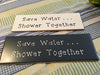 SAVE WATER...SHOWER TOGETHER Tile Sign Funny BATHROOM Decor Wall Art Home Decor Gift Idea Handmade Sign Hand Painted Sign Country Farmhouse Wall Art Gift Campers RV Home Decor-Gift Home and Living Wall Hanging - JAMsCraftCloset