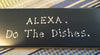 ALEXA DO THE DISHES Tile Sign Funny KITCHEN Decor Wall Art Home Decor Gift Idea Handmade Sign Hand Painted Sign Country Farmhouse Wall Art Gift Campers RV Home Decor-Gift Home and Living Wall Hanging - JAMsCraftCloset