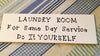 FOR SAME DAY LAUNDRY SERVICE DO IT YOURSELF Tile Sign Funny LAUNDRY Room Decor Wall Art Home Decor Gift Idea Handmade Sign Hand Painted Sign Country Farmhouse Wall Art Gift Campers RV Home Decor-Gift Home and Living Wall Hanging - JAMsCraftCloset