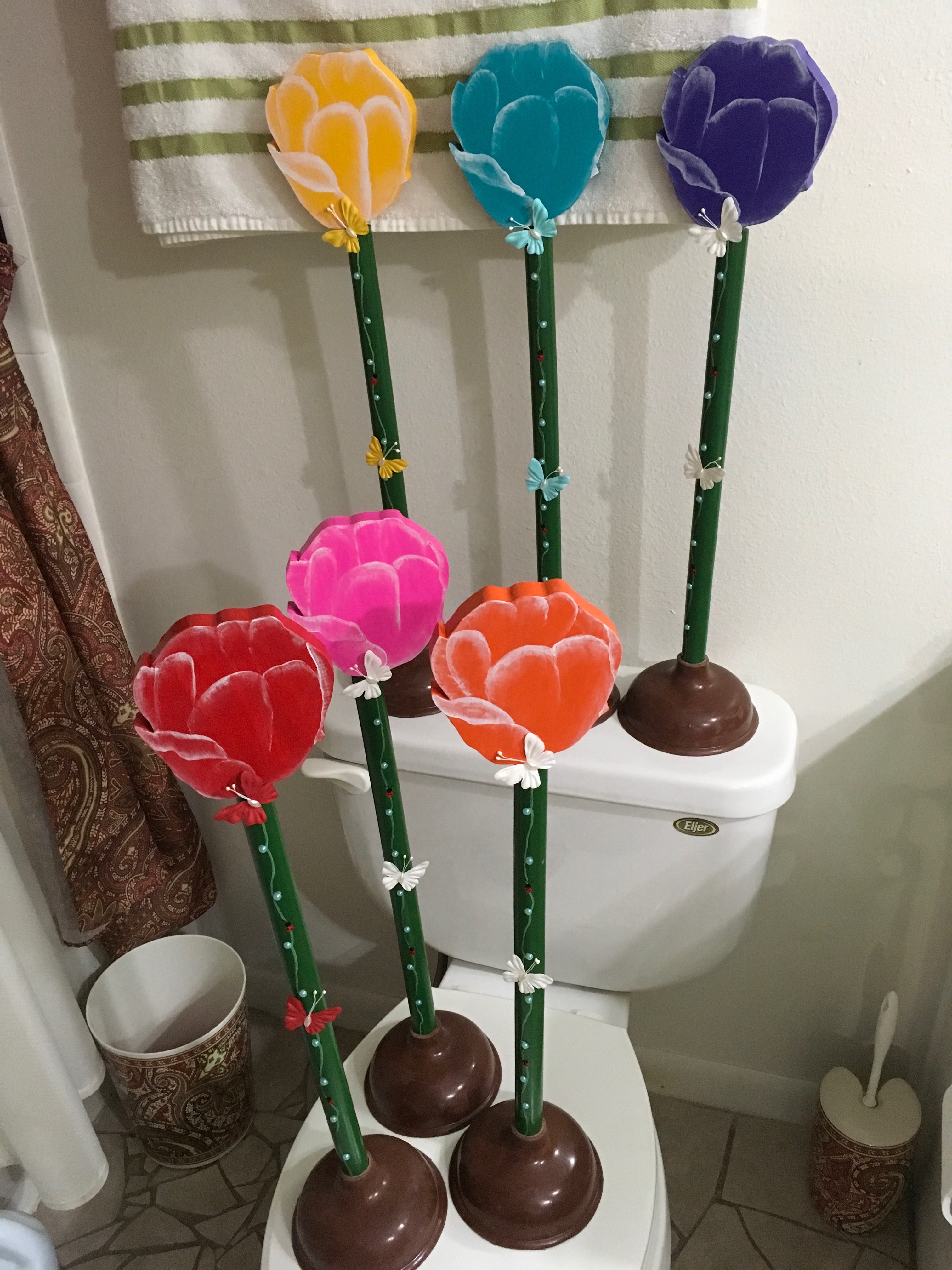 Tulip Bathroom Coordinates (Purple Set of 2 Hand Towels)