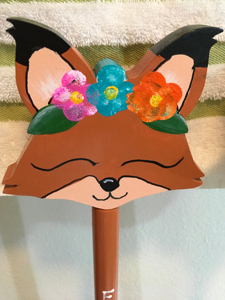 Decorative Plunger Upcycled Unique Foxy Dude Foxy Lady Bathroom Toilet Decor Handmade Hand Painted JAMsCraftCloset