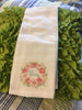 HELLO SPRING Peonies Decorative Flour Sack Tea Dish Towel Kitchen Decor Gift Idea Handmade Chef Gift Housewarming Gift Wedding Gift - JAMsCraftCloset