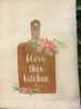 BLESS THIS KITCHEN Decorative Flour Sack Tea Dish Towel Kitchen Decor Gift Idea Handmade Chef Gift Housewarming Gift Wedding Gift - JAMsCraftCloset