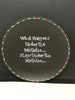 Plate Hand Painted Upcycled Positive Saying UNDER MISTLETOE Plate Christmas Wall Art JAMsCraftCloset
