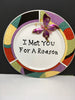 Plate Hand Painted Upcycled Repurposed Positive Saying I MET YOU FOR A REASON Wall Art JAMsCraftCloset