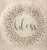 BLESS WREATH Decorative Flour Sack Tea Dish Towels Kitchen Decor Gift Idea Handmade Chef Gift Housewarming Gift Wedding Gift - JAMsCraftCloset