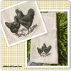 1 CHICKENS HENS Flour Sack Decorative Tea Dish Towels Kitchen Decor Gift Idea Handmade Chef Gift Housewarming Gift Wedding Gift - JAMsCraftCloset