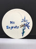 Plate Hand Painted Upcycled Repurposed Positive Saying NO REGRETS Wall Art JAMsCraftCloset