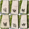 3 CHICKENS HENS Flour Sack Decorative Tea Dish Towels Kitchen Decor Gift Idea Handmade Chef Gift Housewarming Gift Wedding Gift - JAMsCraftCloset