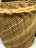 Basket Vintage Wall Hanging Natural and Green Woven SET OF 2 - JAMsCraftCloset
