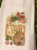 BEEHIVE CLOVER and HONEY Decorative Flour Sack Tea Dish Towel Kitchen Decor Gift Idea Handmade Chef Gift Housewarming Gift Wedding Gift Folk Art Farmhouse - JAMsCraftCloset