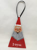 Christmas Personalized Ornament Handmade Hand Painted SANTA Wooden Holiday Tree Decoration Crafters Delight - JAMsCraftCloset