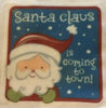 SANTA CLAUS IS COMING TO TOWN Santa Face Decorative Flour Sack Tea Dish Towel Kitchen Decor Gift Christmas Holiday Decor Handmade Chef Gift Housewarming Gift Wedding Gift - JAMsCraftCloset
