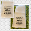CRAZY CAMPER - WE WILL TRAIN YOU Camper RV Decorative Flour Sack Tea Dish Towel Kitchen Decor Camping Gift Idea Handmade Chef Gift Housewarming Gift Wedding Gift - JAMsCraftCloset