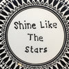 Plate Hand Painted Upcycled Repurposed Positive Saying SHINE LIKE THE STARS Plate Home Decor Wall Art Gift JAMsCraftCloset