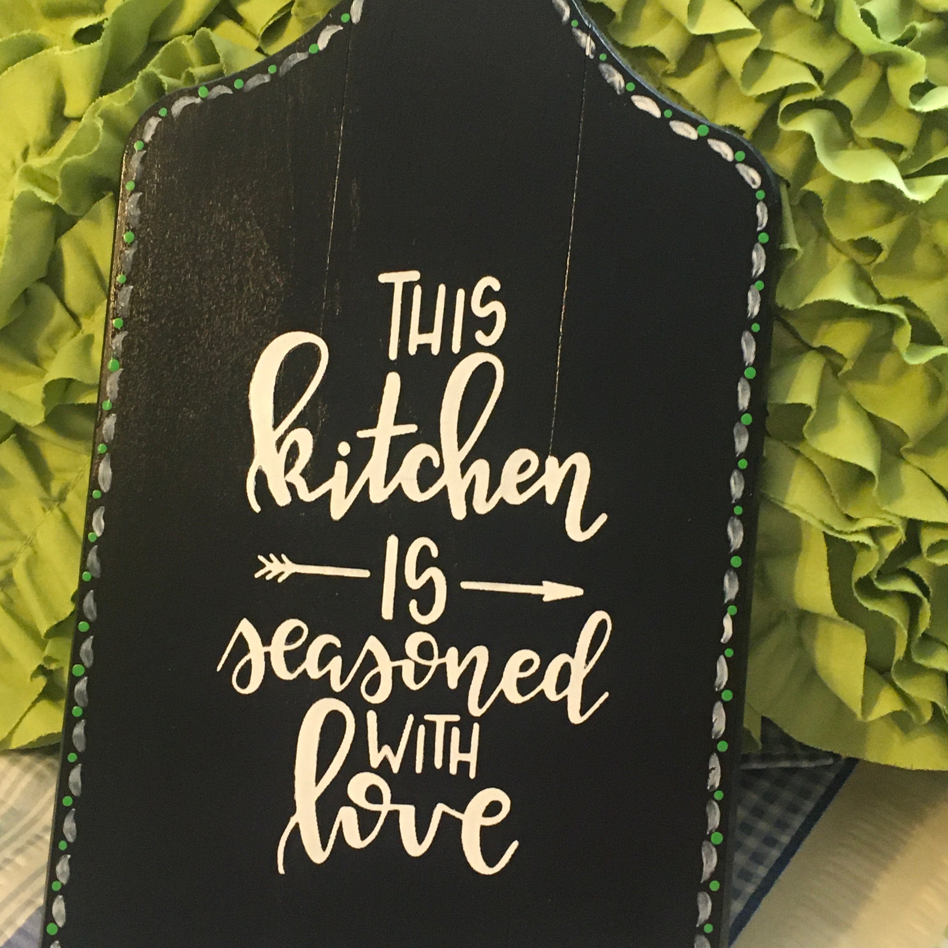 Personalized Name Sign Kitchen - Seasoned With Love Canvas Wall