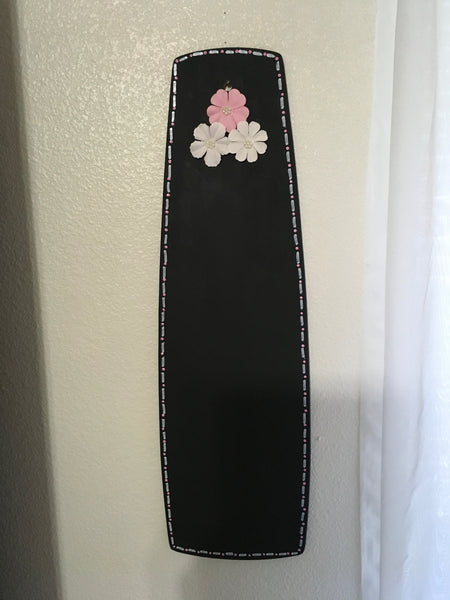 Chalkboard Pink White Upcycled Repurposed Ceiling Fan Blade Wall Art Home Decor Gift - JAMsCraftCloset