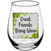Digital Graphic Design SVG-PNG-JPEG Download Positive Saying Wine Sayings Quotes GREAT FRIENDS BRING WINE Crafters Delight - DIGITAL GRAPHICS - JAMsCraftCloset