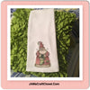 SANTA WITH STOCKING Decorative Flour Sack Tea Dish Towel Kitchen Holiday Christmas Decor Gift - JAMsCraftCloset