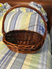 Basket Gathering Vintage Rust and Black Woven - JAMsCraftCloset