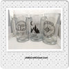 NOT ALL WHO WANDER ARE LOST Mug Hand Painted Clear Glass Large Barware Bar Decor Man Cave Decor Drinkware One of a Kind Home Decor Gift Camper RV - JAMsCraftCloset