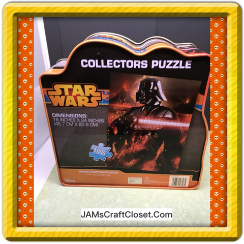 3D Tin 1000 Piece Puzzle Star Wars Darth Vader Model 18708 Advertising Collector - JAMsCraftCloset