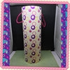 Round Bottle Holder Carrier Cardboard Purple Pink Yellow Dots Storage Home Decor Bar Decor JAMsCraftCloset