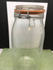 Flip Top Glass Jar Le Jarfait Vintage Canister 10 Inches Tall Bigger Than a Quart Jar Kitchen Decor Great Gift Idea Collectible