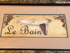 LE BAIN Gold Vintage Framed Wall Art Bathroom Decor Home Country Cottage Chic Farmhouse French Country - JAMsCraftCloset