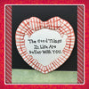 Plate Heart Red Hand Painted Upcycled Repurposed Love Quote BETTER WITH YOU Home Decor Wall Art Gift Idea JAMsCraftCloset