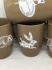 Cups Mugs Coffee Hand Painted Folk Art Animal Designs Farmhouse Decor Kitchen Decor Set of 4 Drinkware Set of 4 - JAMsCraftCloset