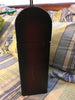 Bottle Box Carrier With Handle Closing Catch Vintage Burgundy Showing Wear from Use - JAMsCraftCloset